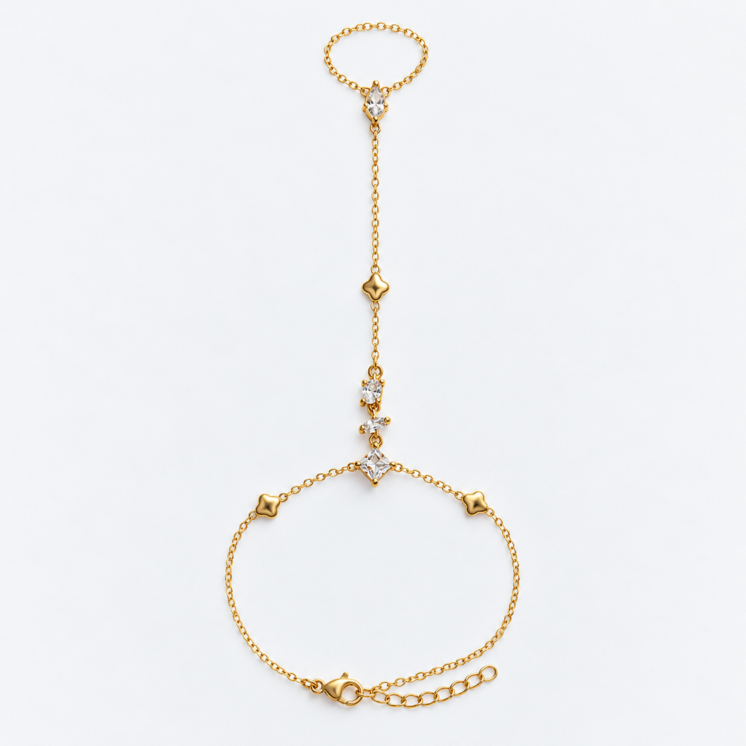 Bracelet de Main Éclat Cristal