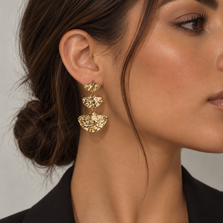 Hammered Radiance Earrings