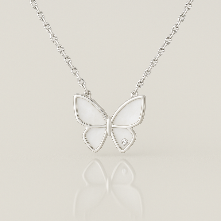 Pearly Butterfly Pendant