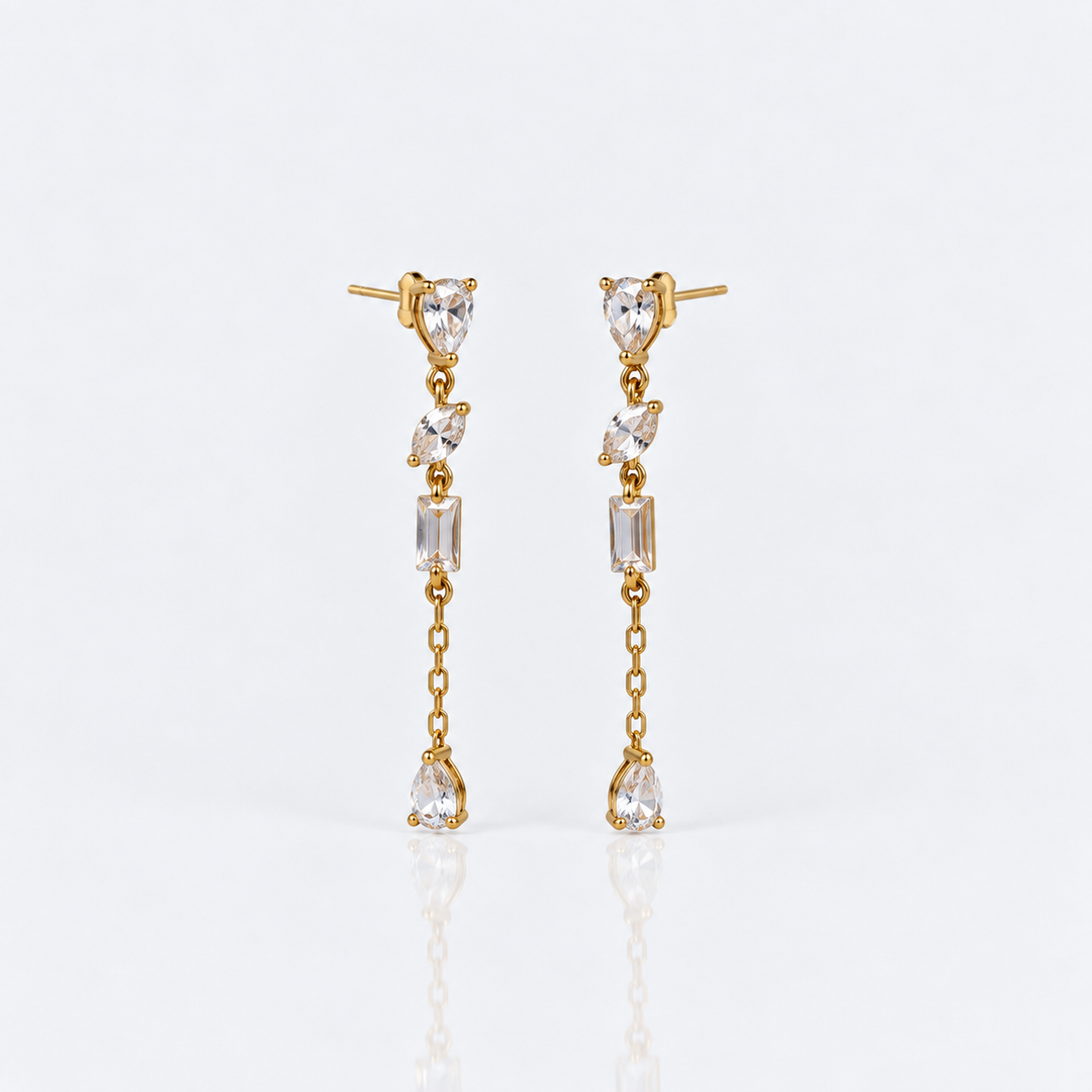 Boucles d’Oreilles Éclat Cristal
