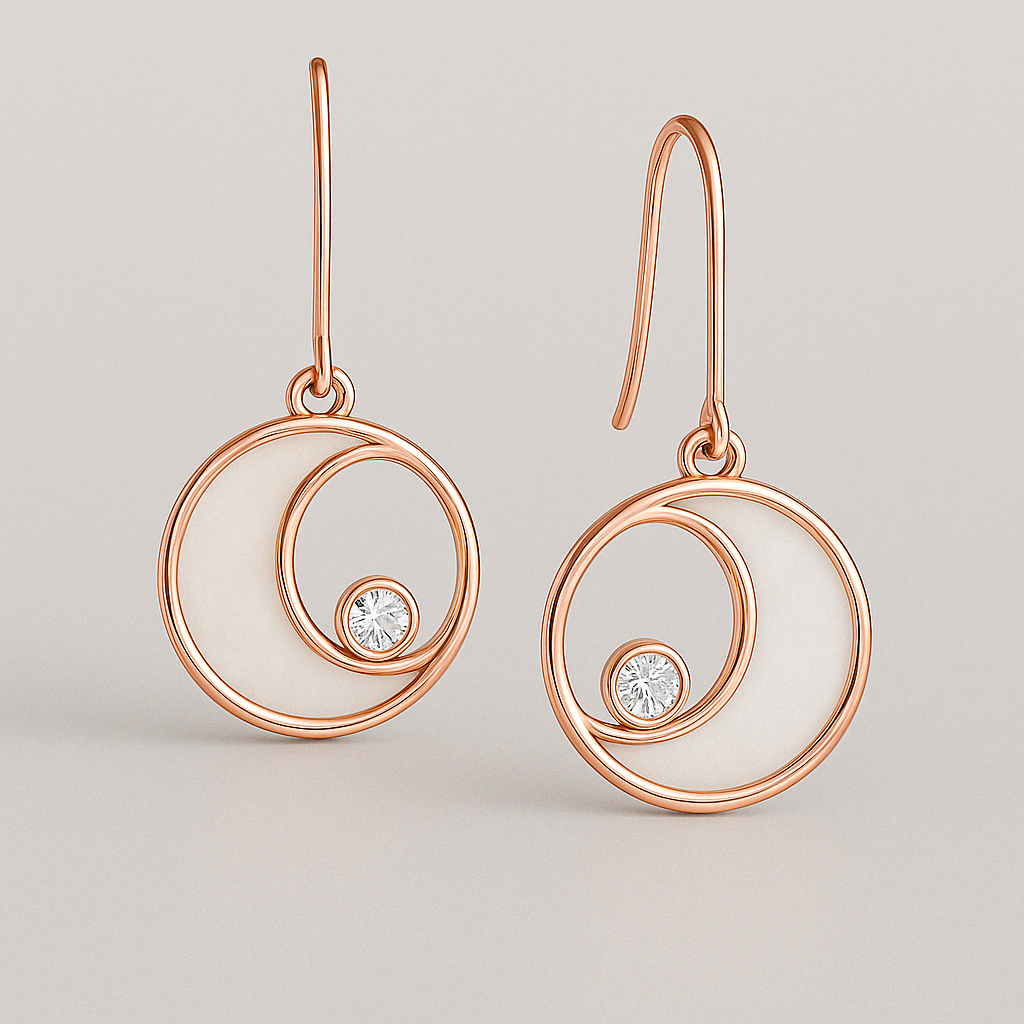 Lunar Circle Earrings