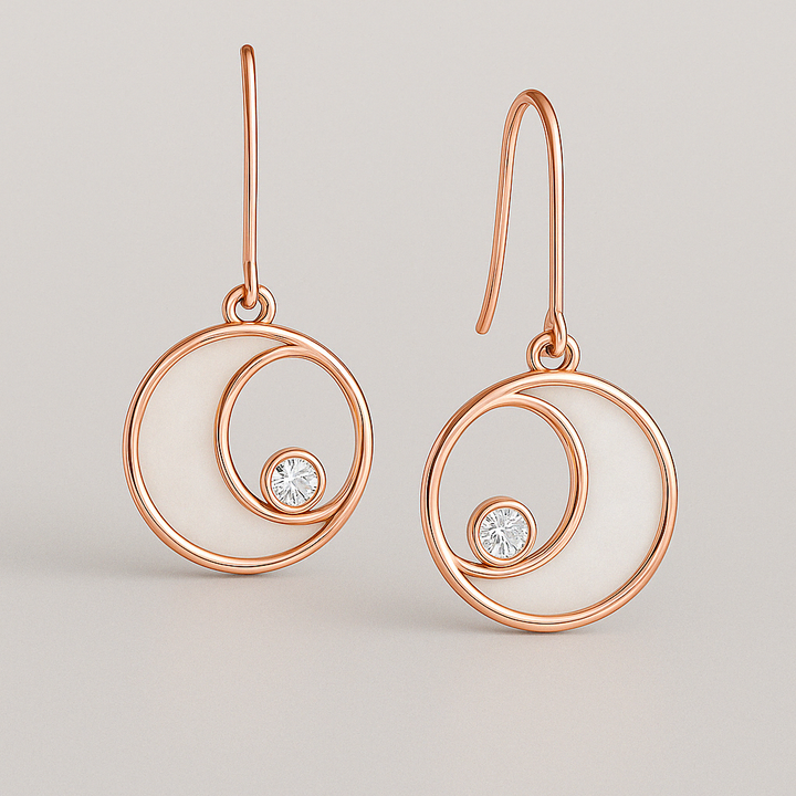Lunar Circle Earrings