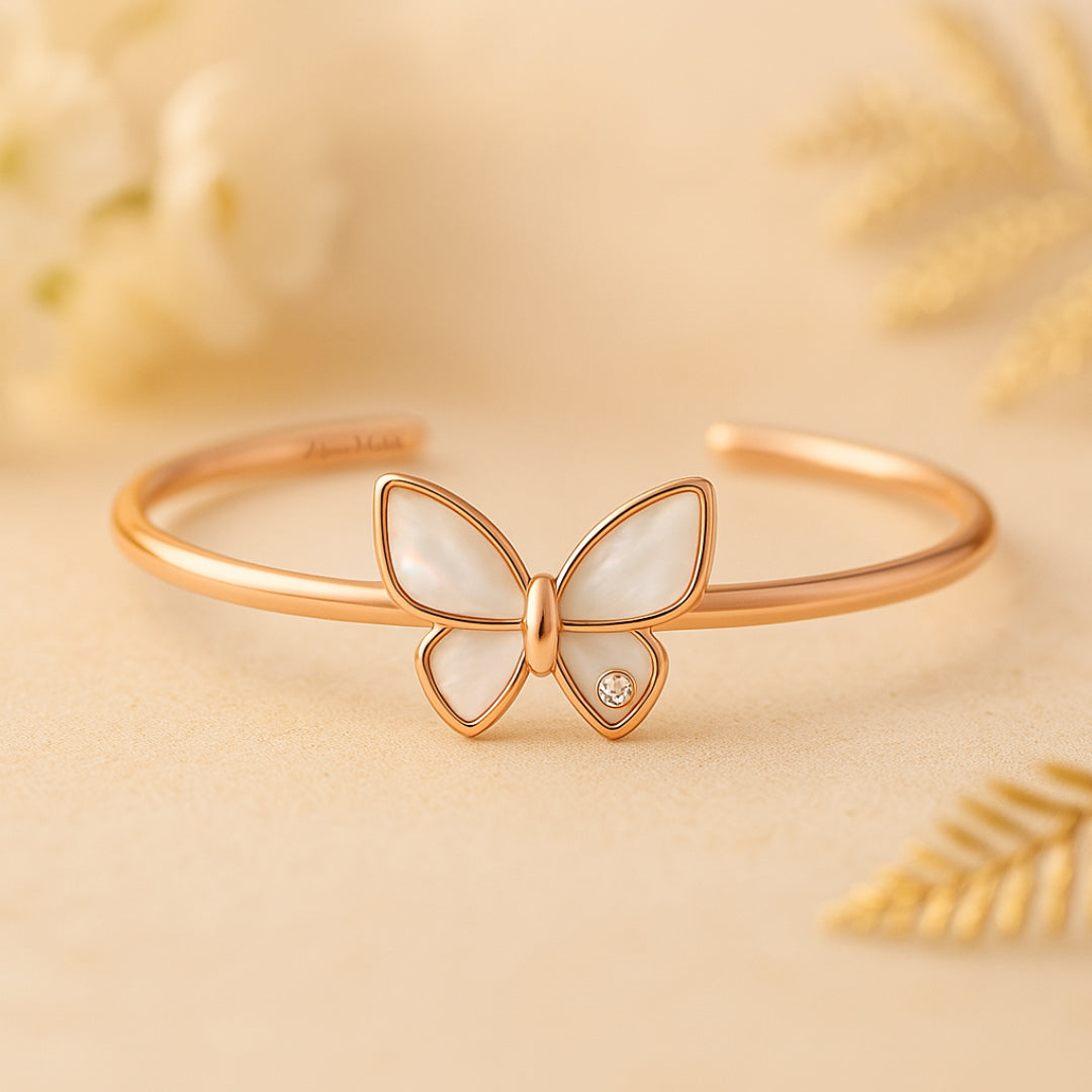 Pearly Butterfly Bracelet
