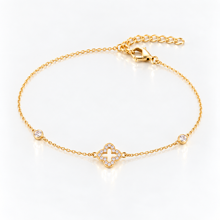 Bracelet Éclat Trèfle Ajouré