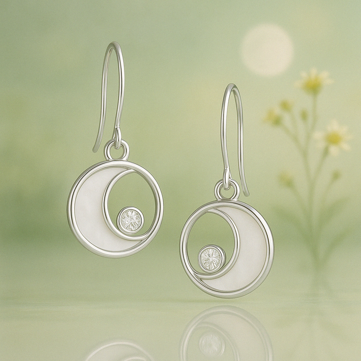Lunar Circle Earrings