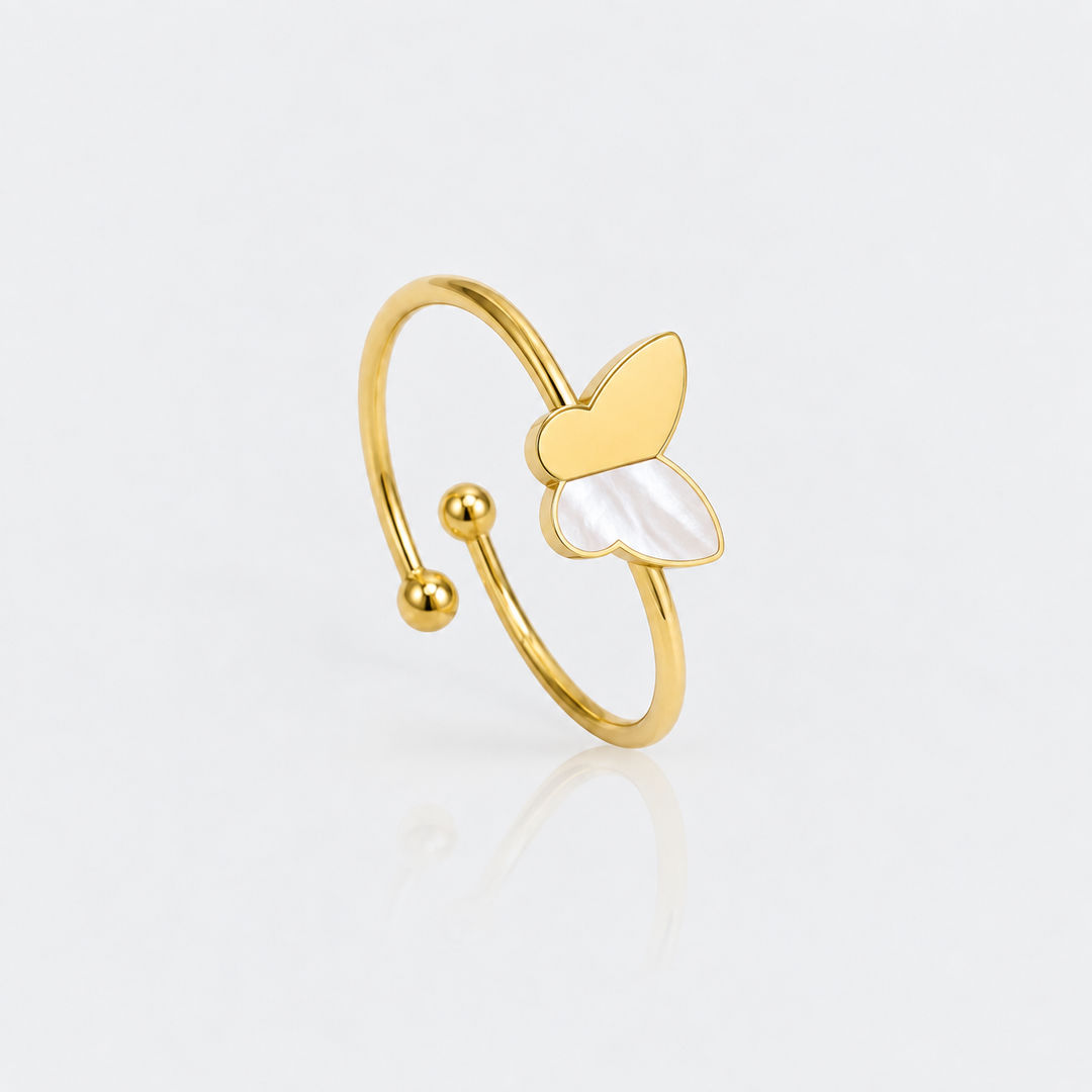 Parure Éclat Papillon Nacre Naturelle