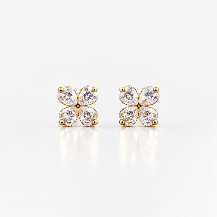 Boucles d’Oreilles Éclat Quatre Pétales