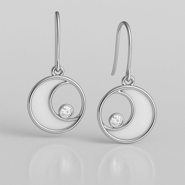 Lunar Circle Earrings