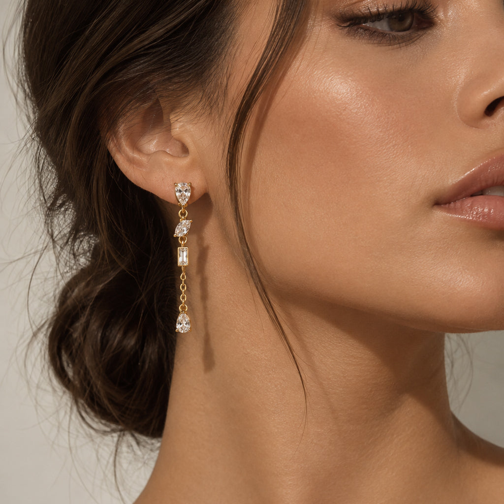 Boucles d’Oreilles Éclat Cristal