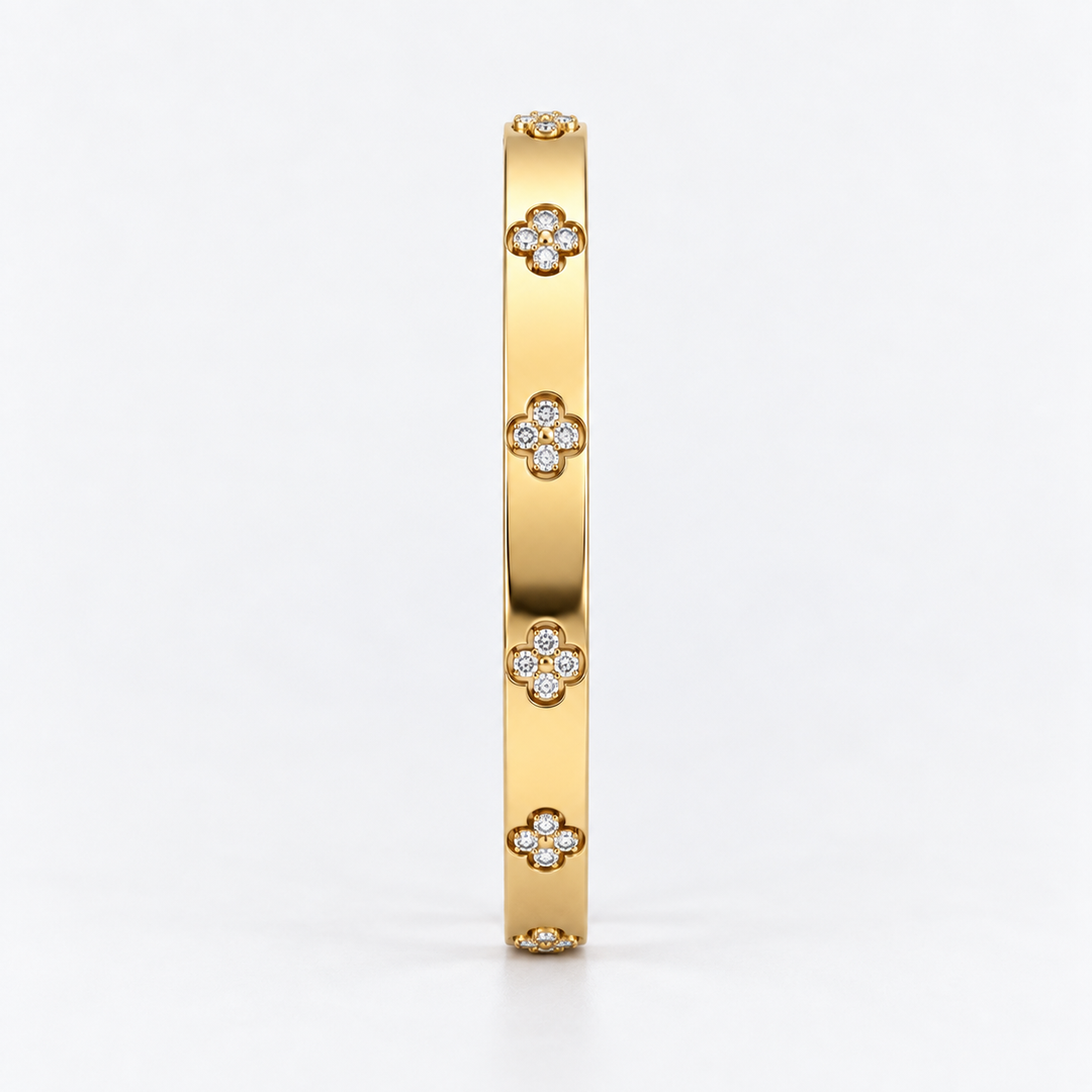 Bracelet Jonc Éclat Floral