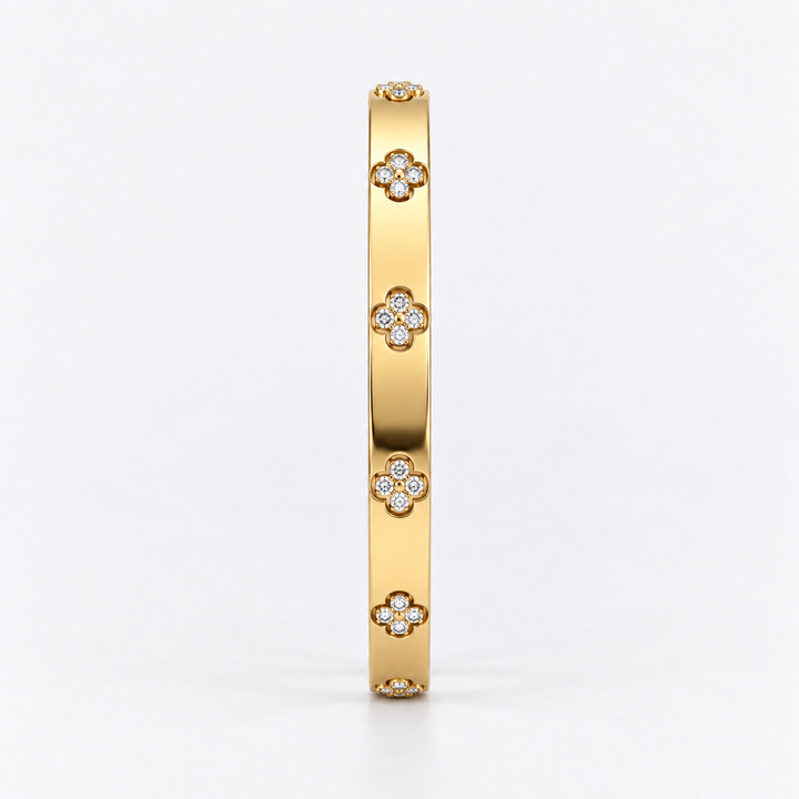 Bracelet Jonc Éclat Floral