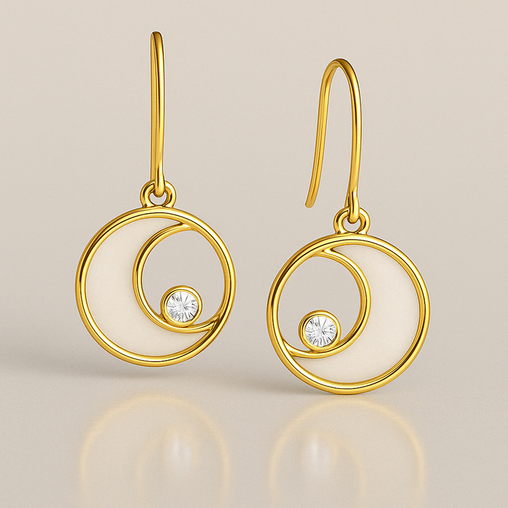 Lunar Circle Earrings