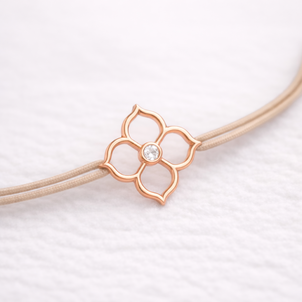 Bracelet Cordon Essentiel - Or 18 carats & Diamant naturel