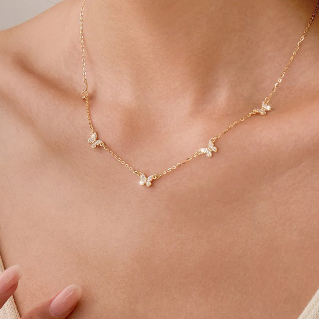Collier Multi Papillons de Lumière