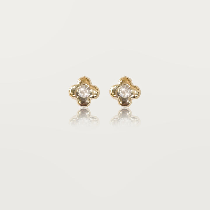 Boucles d'Oreilles Trèfle de Lumière