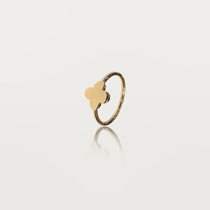 Bague Trèfle Minimaliste