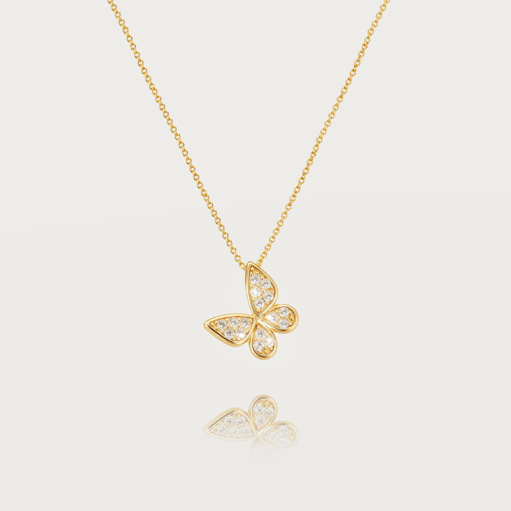 Collier Papillon Précieux