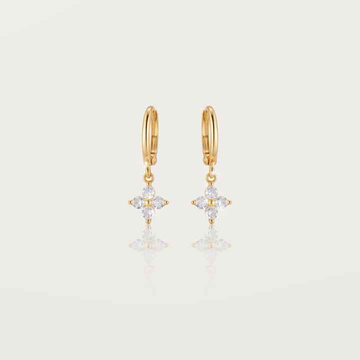 Boucles d'Oreilles Trèfles D'étoiles