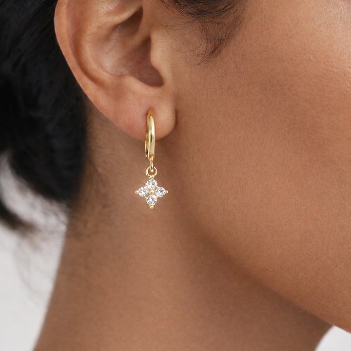 Boucles d'Oreilles Trèfles D'étoiles