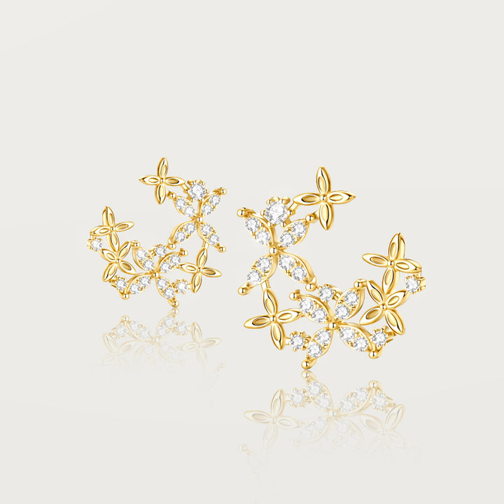 Boucles d’Oreilles Multi Trèfles Étoilés