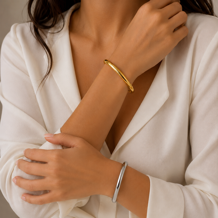Bracelet Jonc Bombé Élégance