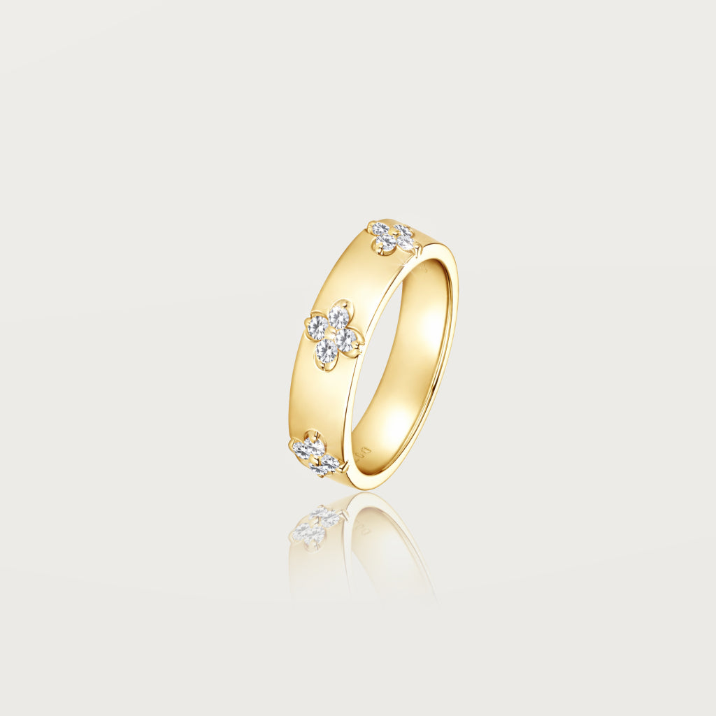 Bague Trèfle Céleste