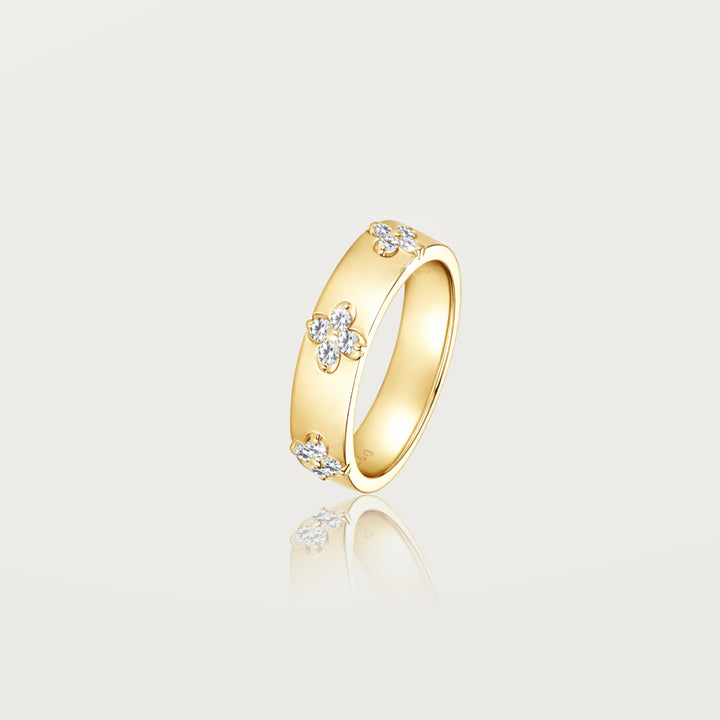 Bague Trèfle Céleste