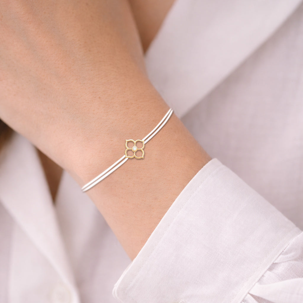 Bracelet Cordon Essentiel - Or 18 carats & Diamant naturel