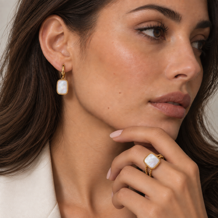 Parure Éclat Nacre Naturelle