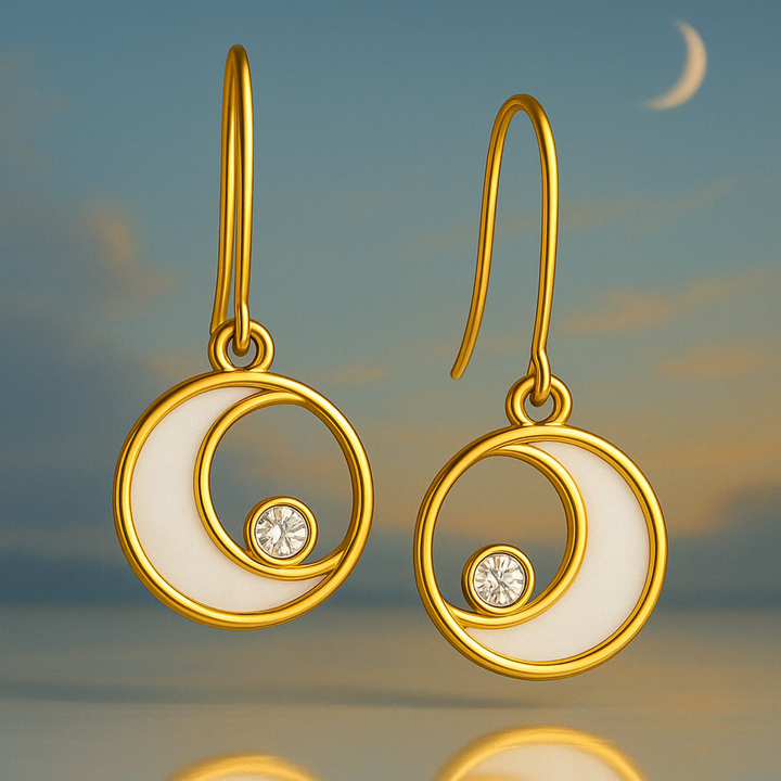 Lunar Circle Earrings