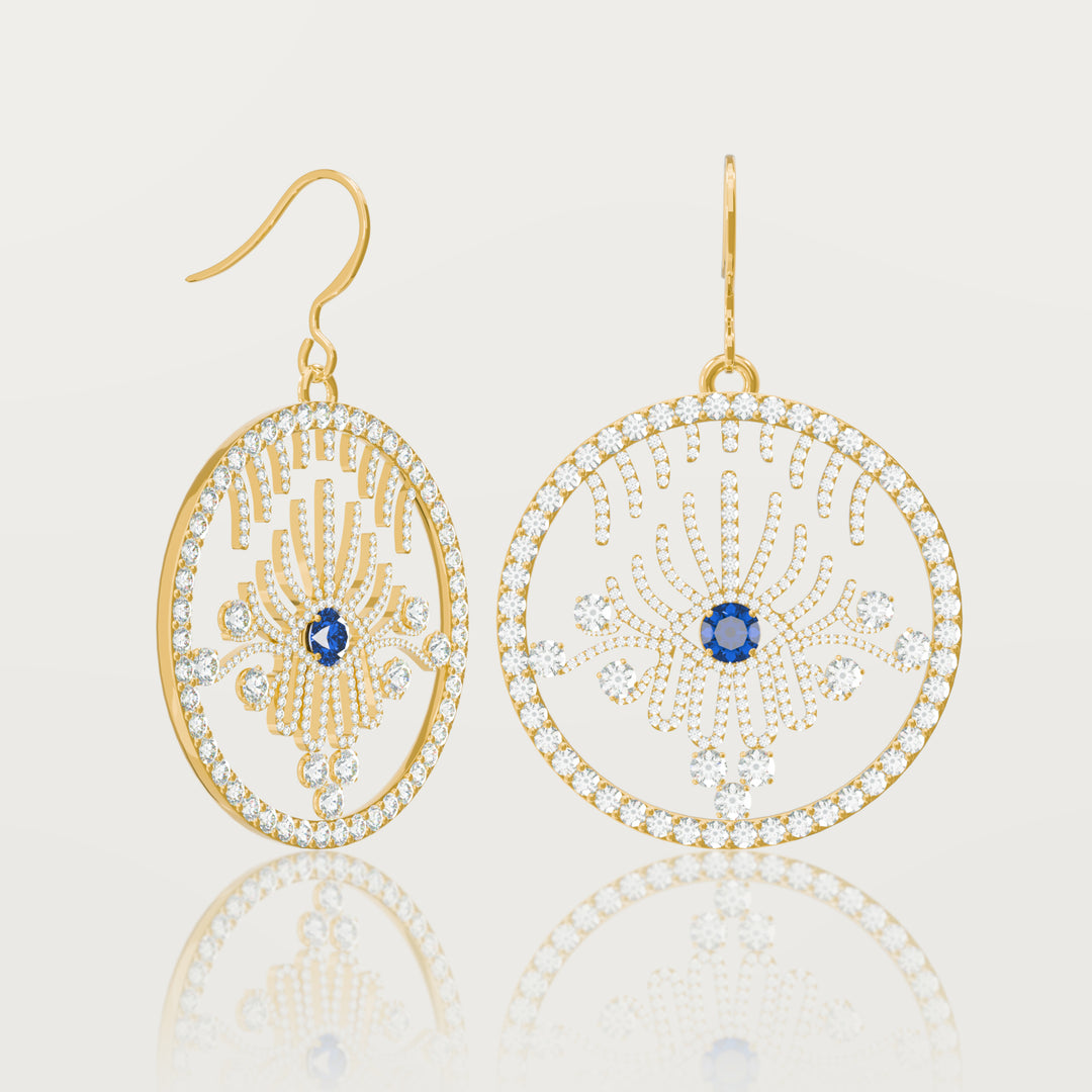 Mystical circle earrings 