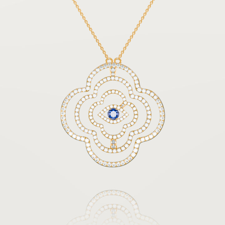 Enchanted oriental clover pendant