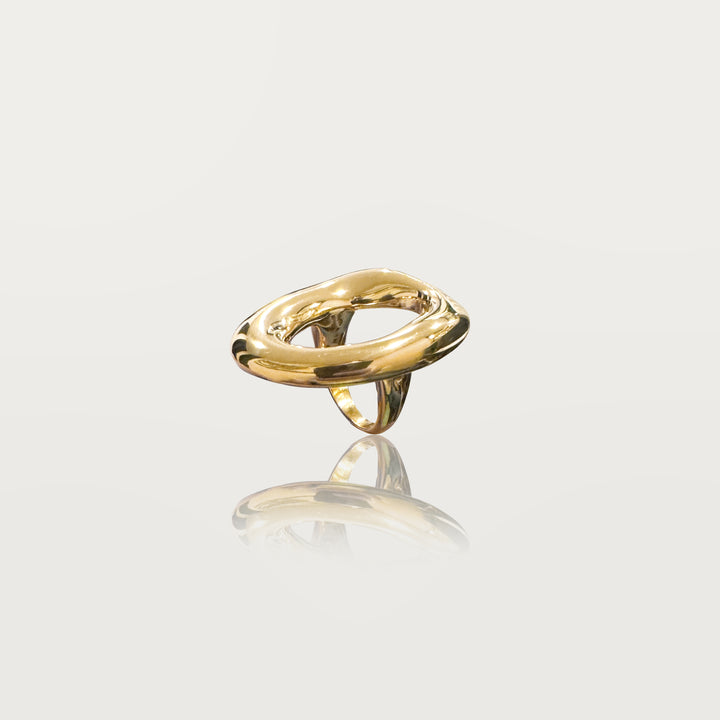 Organic Halo Ring - Sculptural and contemporary design