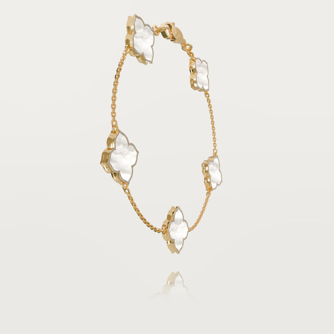 Sadiya Origin Multi Clovers Bracelet