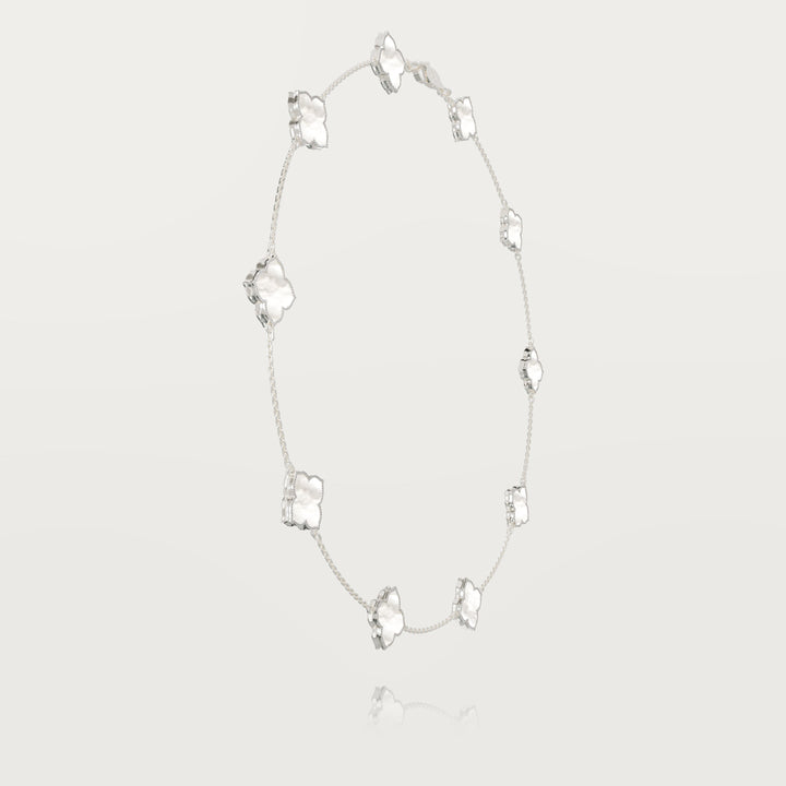 Refined oriental multi-clover necklace