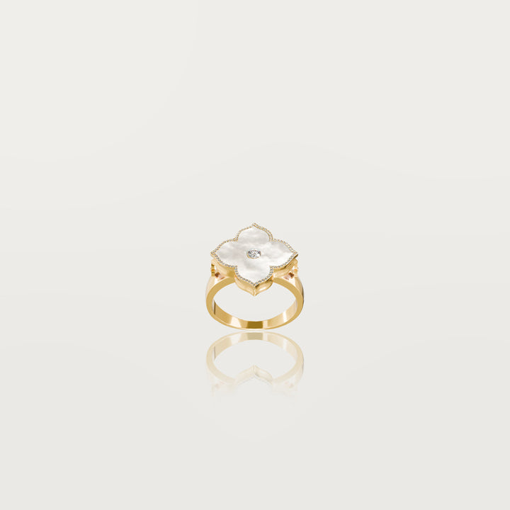 Sadiya Origin Clover Ring - Solitaire
