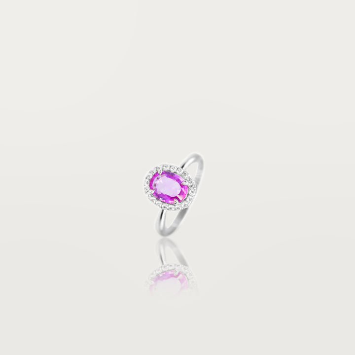 Pink flower ring 