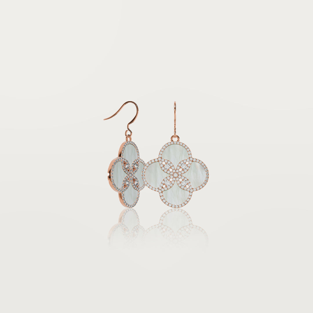 Boucles d'oreilles trèfle des mille et une nuits