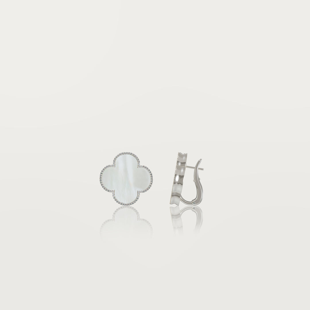 Pure Simplicity Clover Earrings