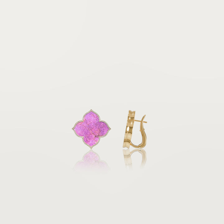 Refined oriental clover earrings