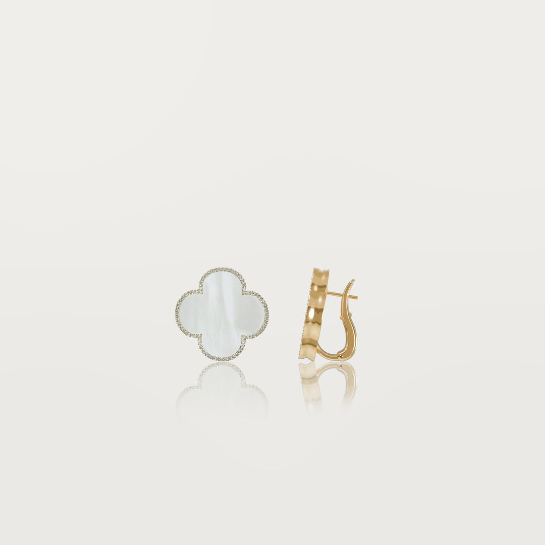 Pure Simplicity Clover Earrings