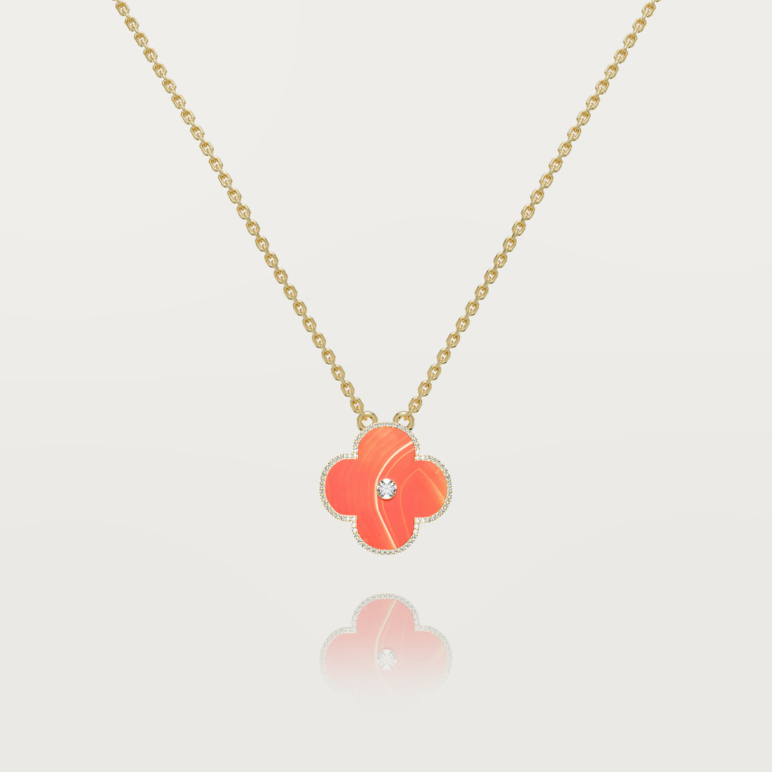 Lonely Glow Clover Pendant 