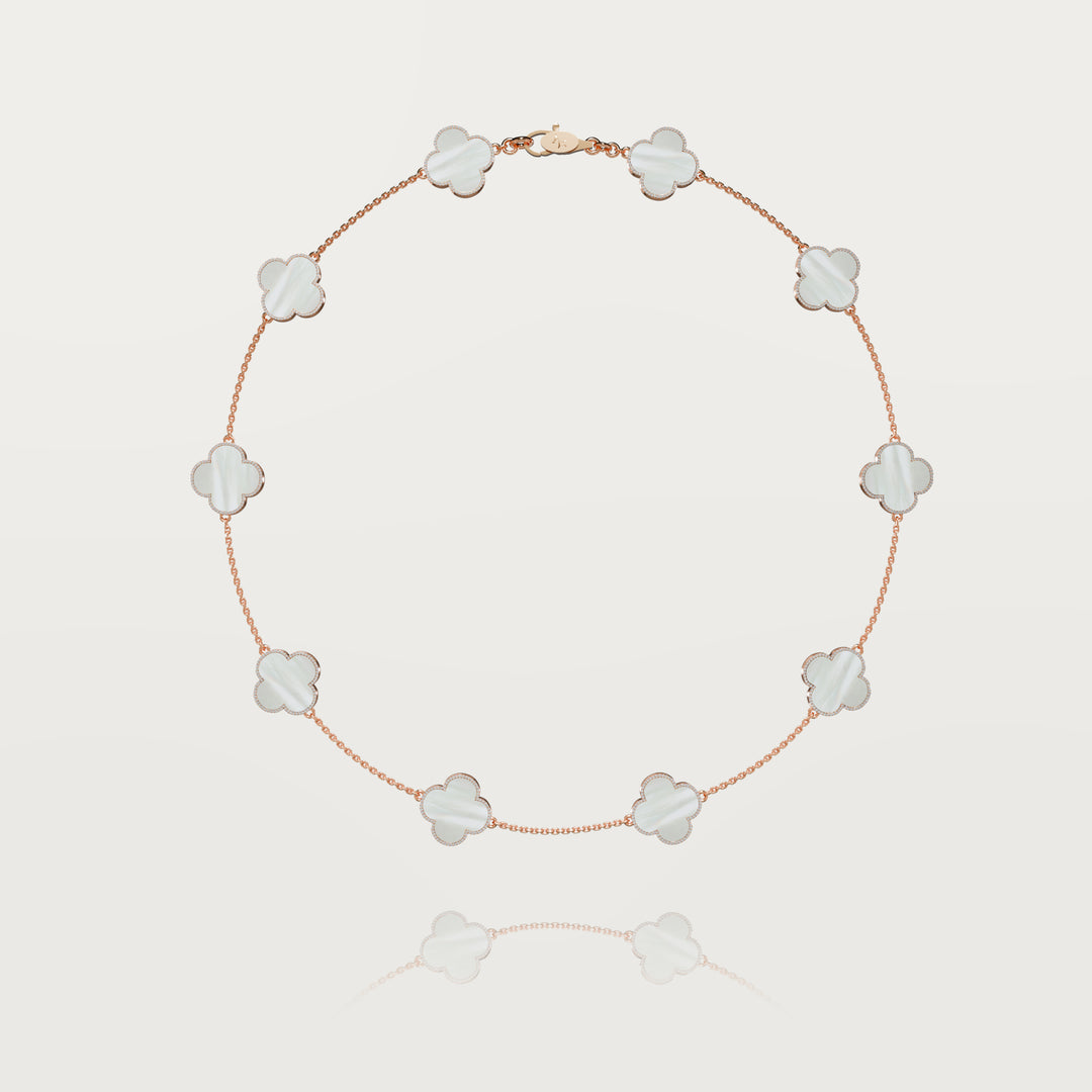 Pure simplicity multi clovers necklace