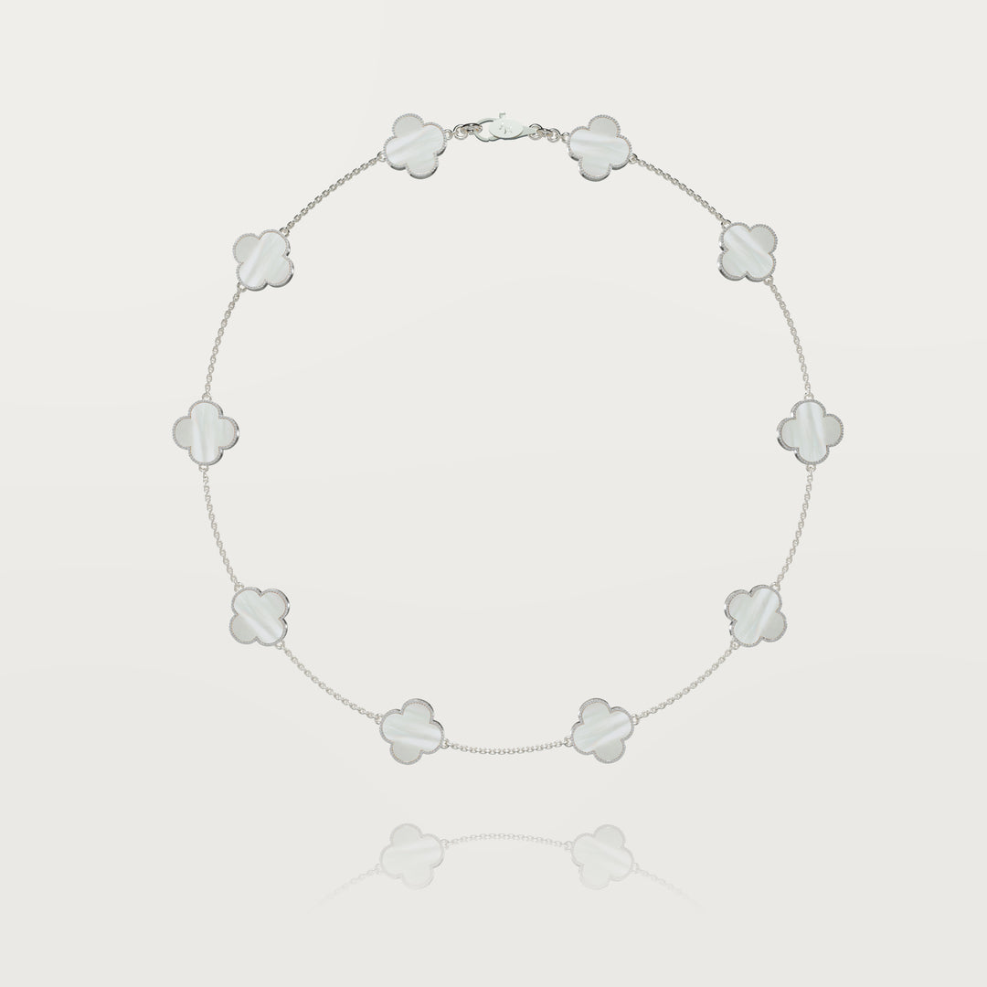 Pure simplicity multi clovers necklace