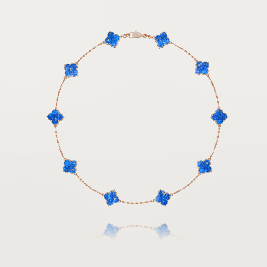 Refined oriental multi-clover necklace