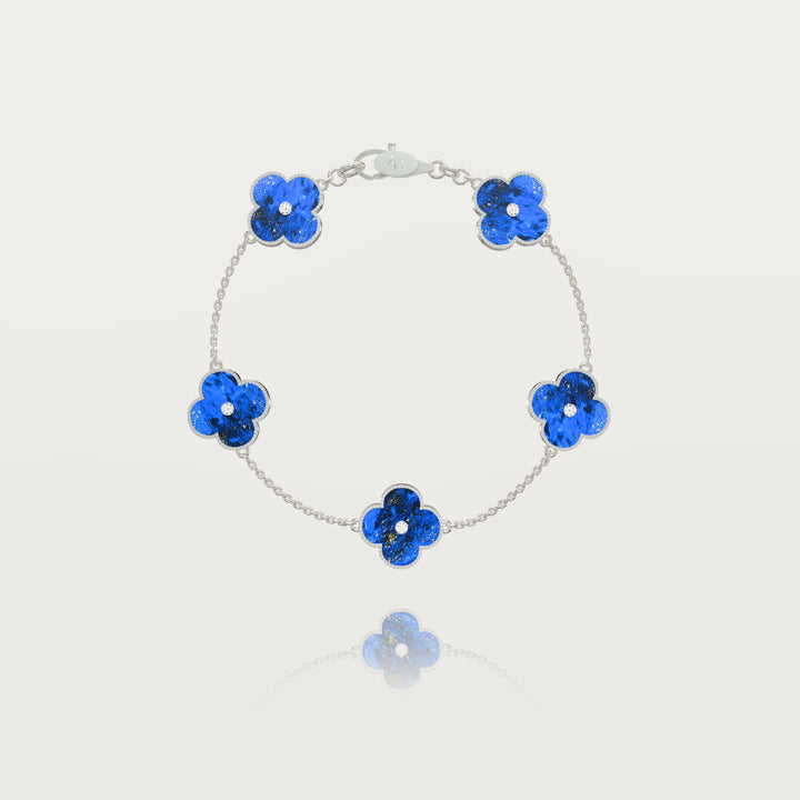 Bracelet multi trèfles lueur solitaire