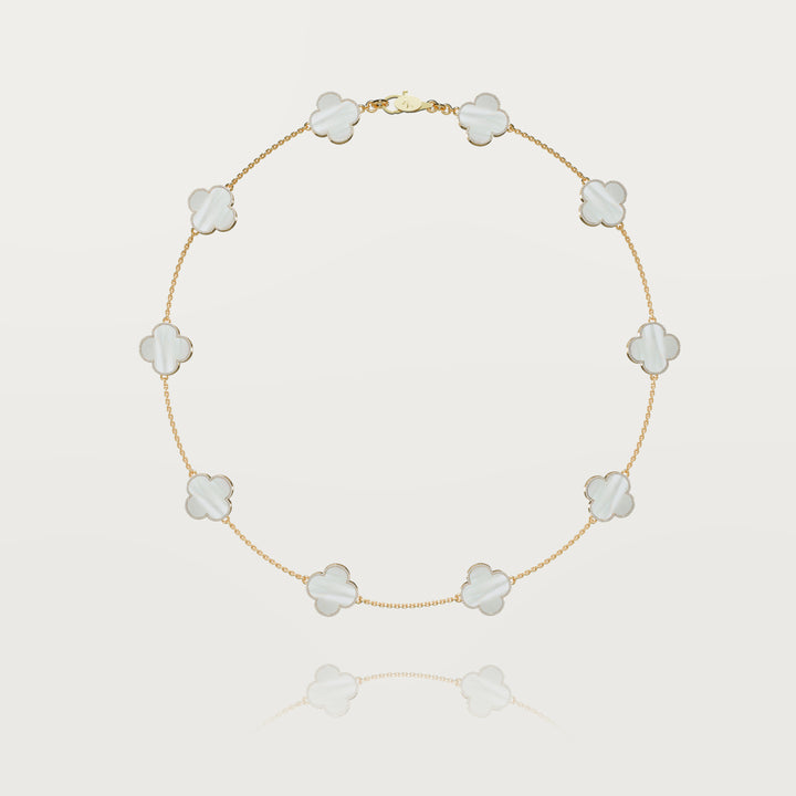 Pure simplicity multi clovers necklace