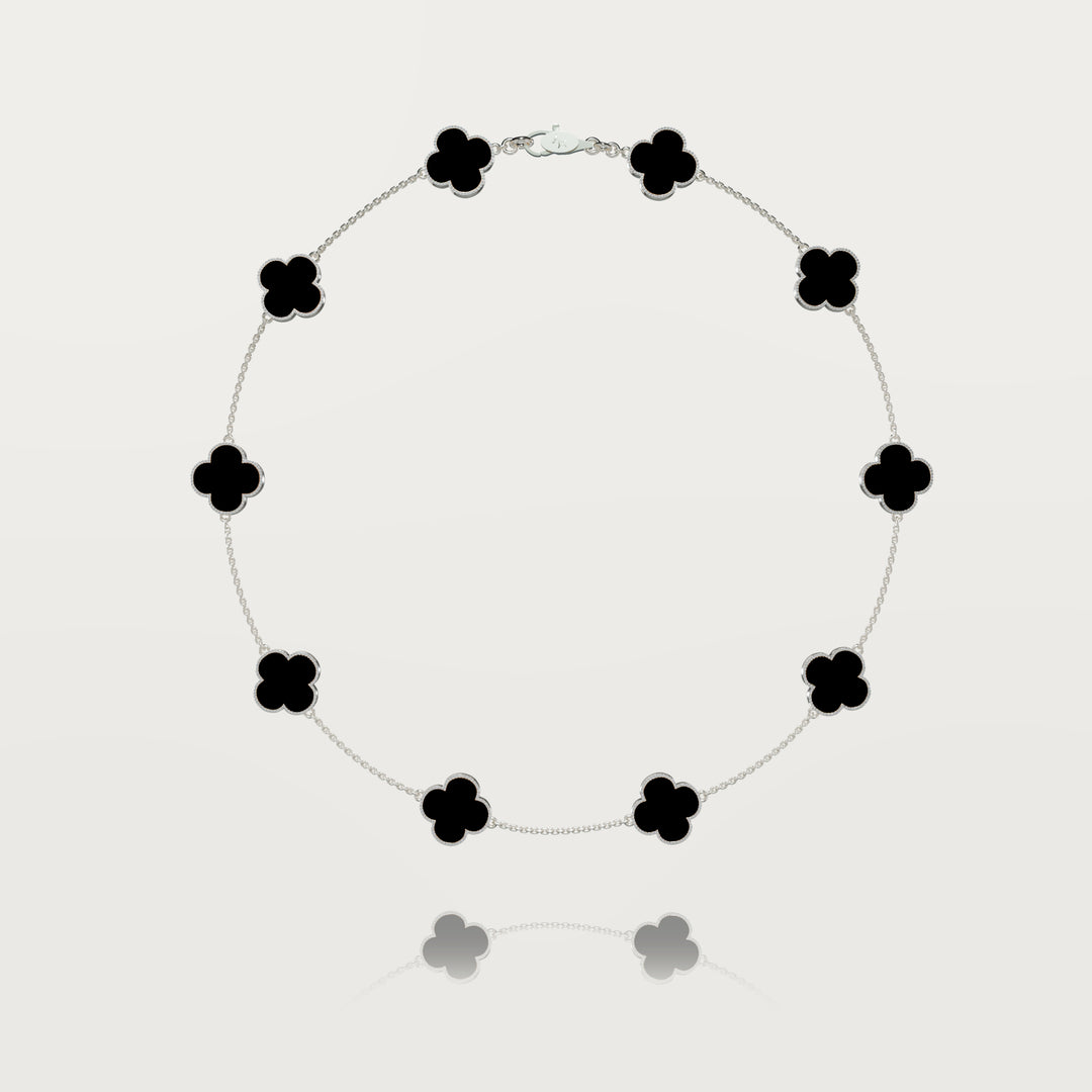 Pure simplicity multi clovers necklace