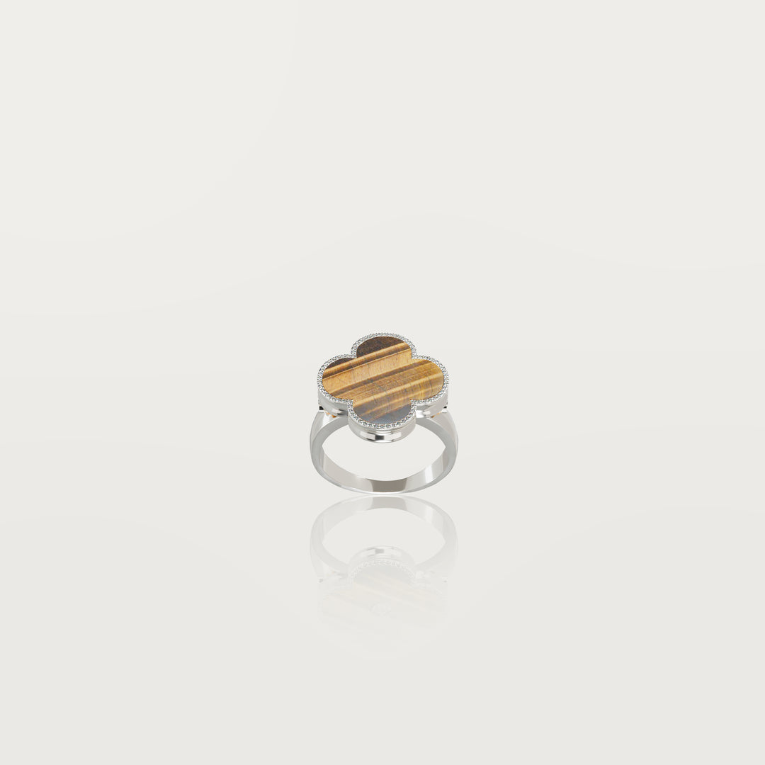 Pure simplicity clover ring 