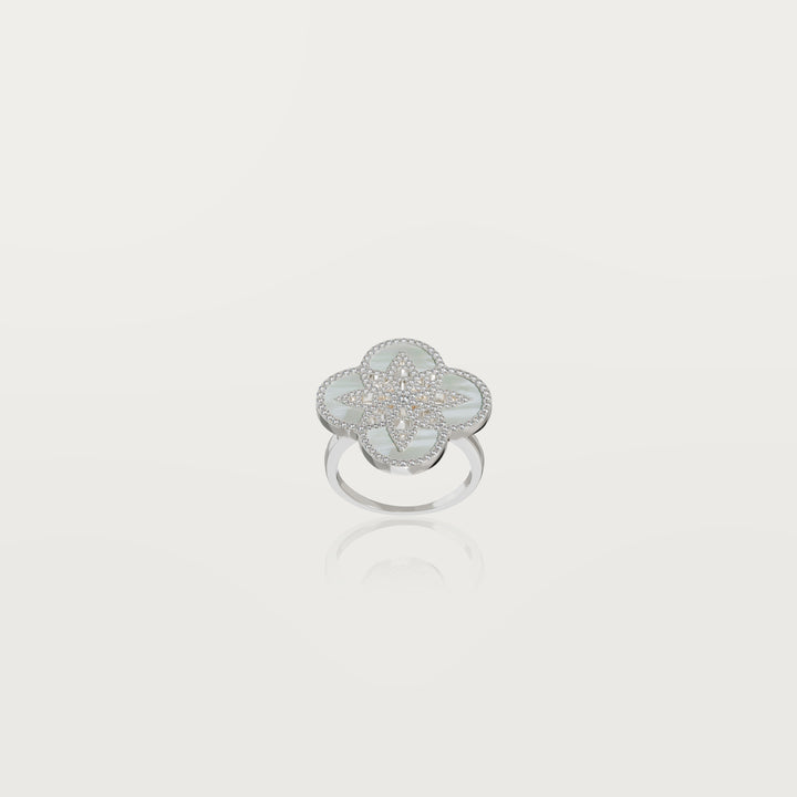 Bague trèfle éternel